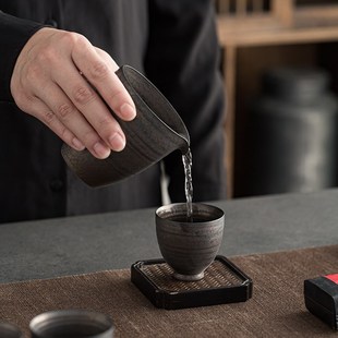 茶壶茶杯整套茶具日式 手工铁釉盖碗茶具k套装 功夫茶具家用茶道茶