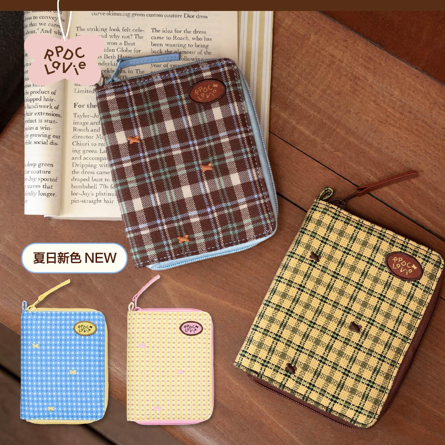 【孙乐言同款】RPDCLaVie「地球收藏夹」便携拉链格纹护照夹卡包
