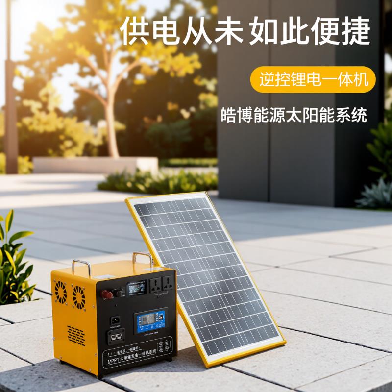 太阳能发电系统220v家用全套一体机光伏板户外蓄电自驾游应急电源