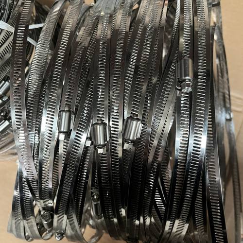 201不锈钢十字全牙喉箍卡全丝抱箍监控全扣全孔卡箍扎带新风抱圈