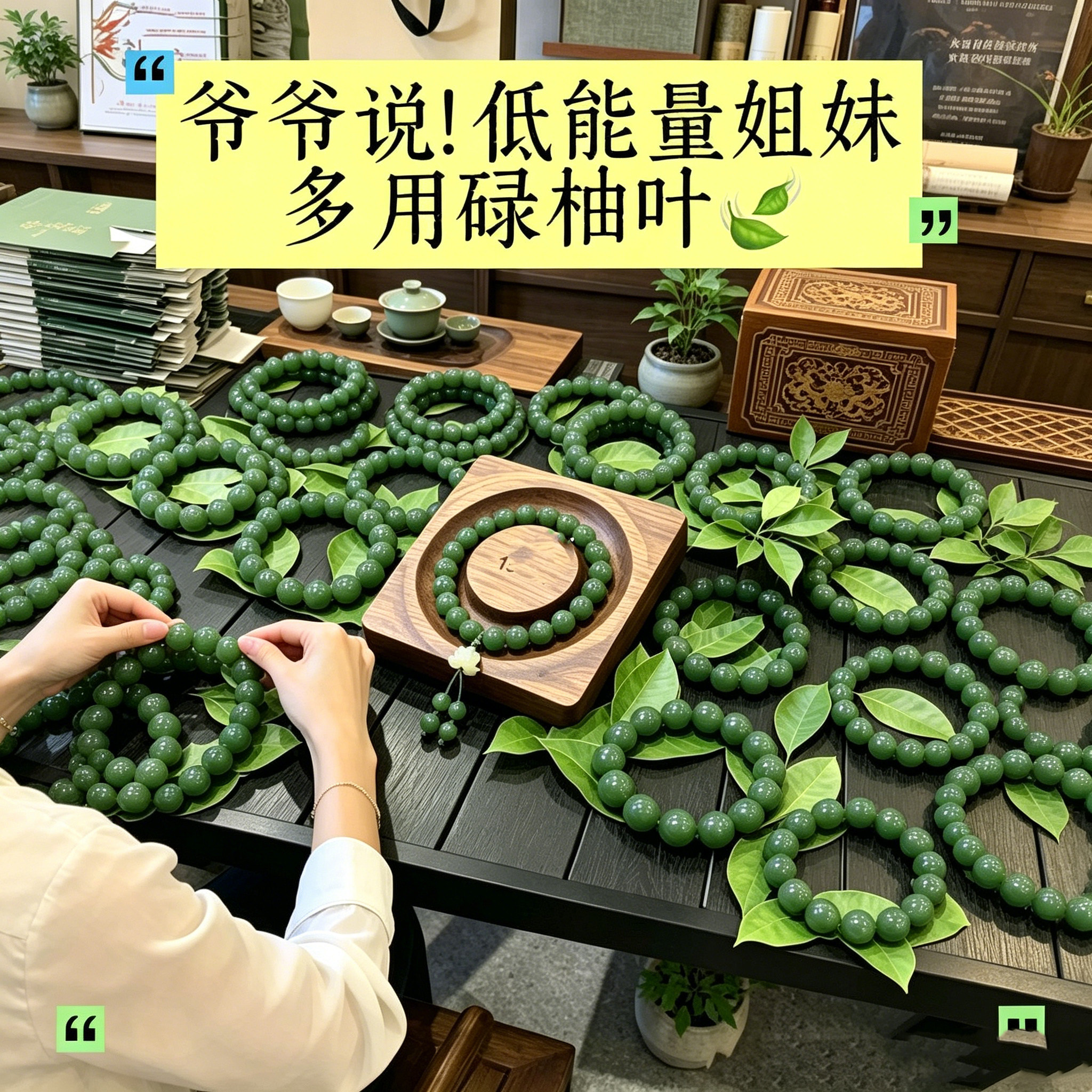 天然古法碌柚叶合香珠持久留香祈好运手串招财碌香文玩香珠手链