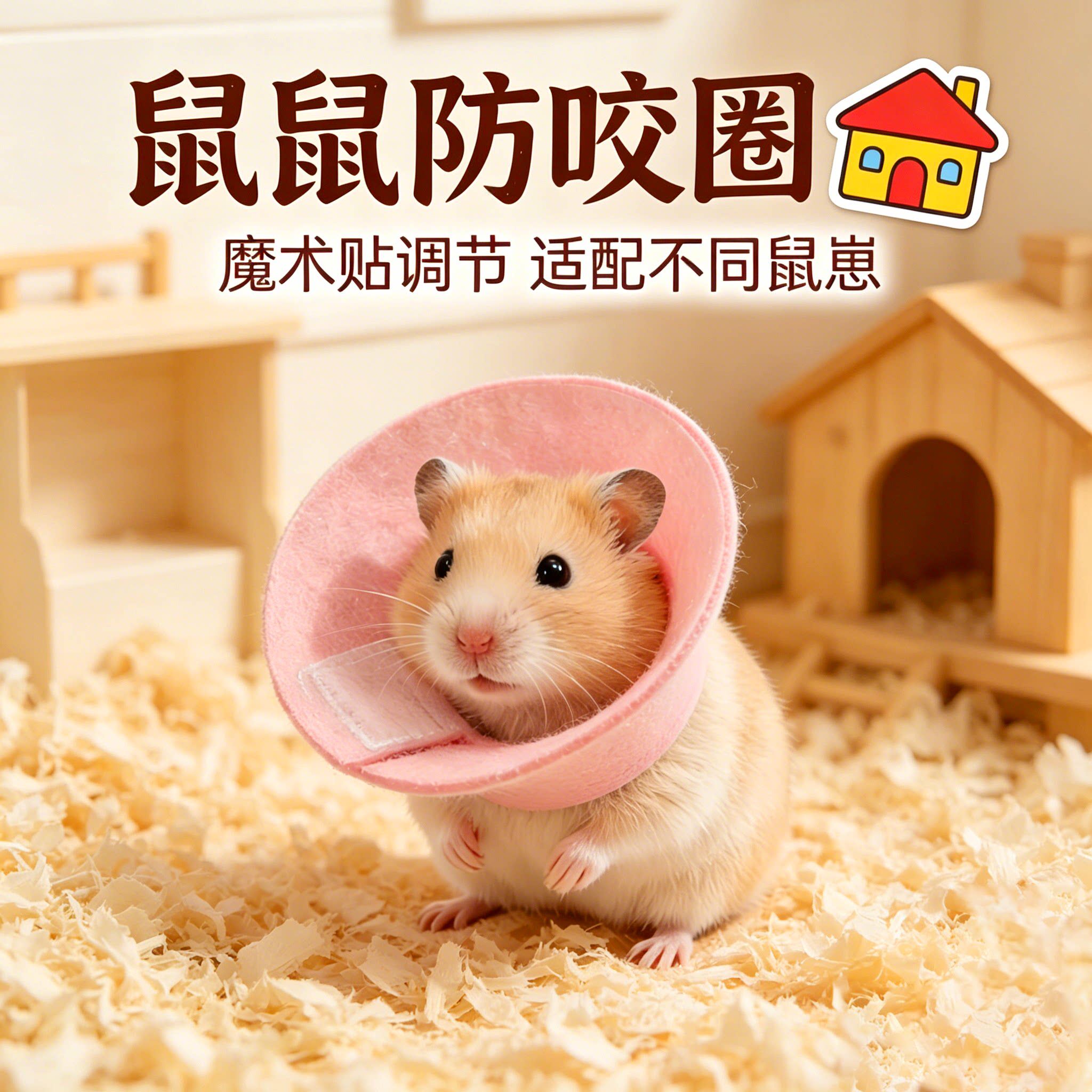 仓鼠蜜袋鼯术后防舔伊丽莎白圈