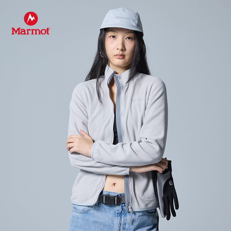 MARMOT土拨鼠女Polarlite抓绒衣