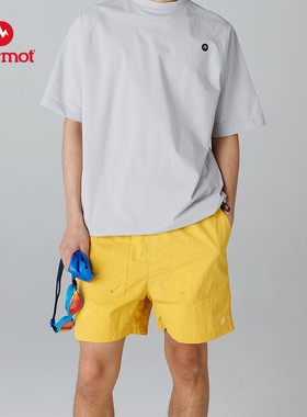 MARMOT 土拨鼠Systema男士耐磨户外运动休闲速干面料沙滩短裤裤子