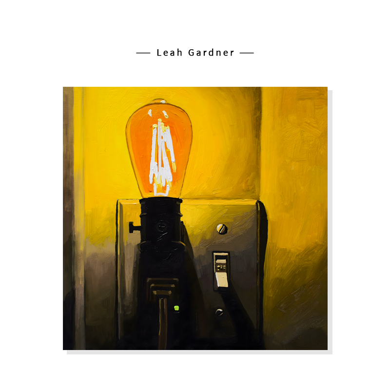【Leah Gardner】治愈系静物简约通透感灯泡复刻艺术装饰挂画芯