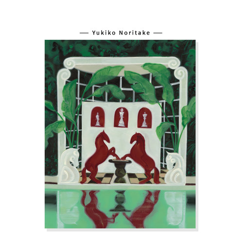 【Yukiko Noritake】法式中古宫廷马插画复古建筑艺术复刻挂画芯