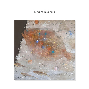 【Kimura Naohiro】海洋风景插画蓝色治愈海龟复刻艺术装饰挂画芯