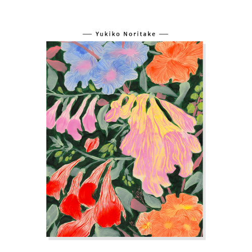 【Yukiko Noritake】法式中古花卉插画复古治愈ins艺术复刻挂画芯
