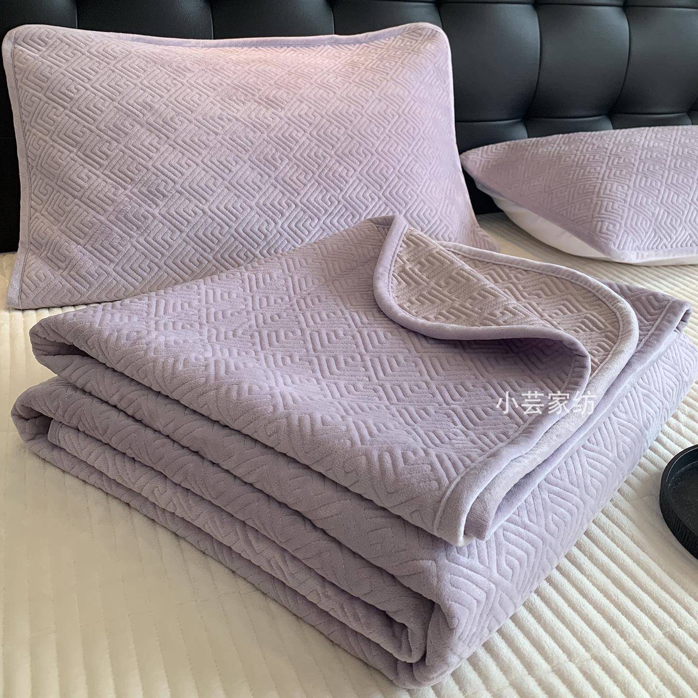 冬季保暖宝宝绒床盖牛奶绒夹棉法兰绒床单榻榻米炕盖单件加厚家用