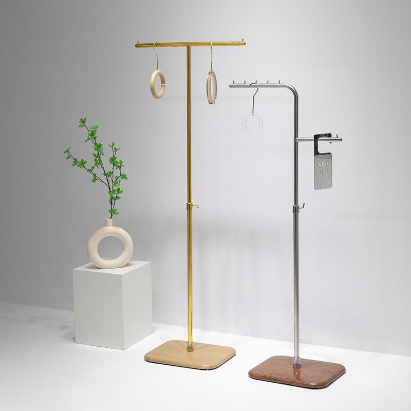 装店落地陈列珺乐光展示架不锈钢女装服店橱窗中挂岛挂架衣货架衣