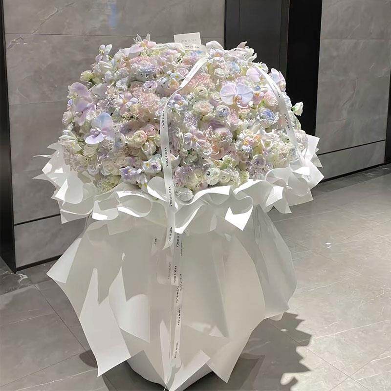 客厅仿真高档花香皂花束超大求婚花束布置永生花人鱼姬玫瑰花女友