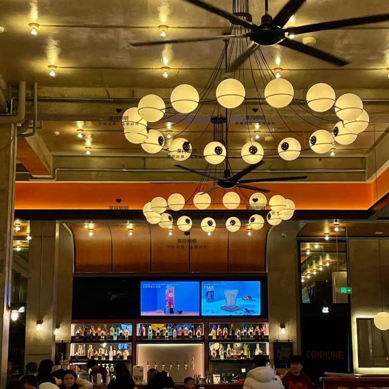 美式覆古工业风酒馆餐厅饭店酒吧烧烤店清吧公社创意氛围魔豆吊灯