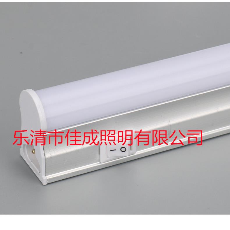 T8LED日光灯管带小开关灯9W流水线t5led一体化支架1.2M工作台改造