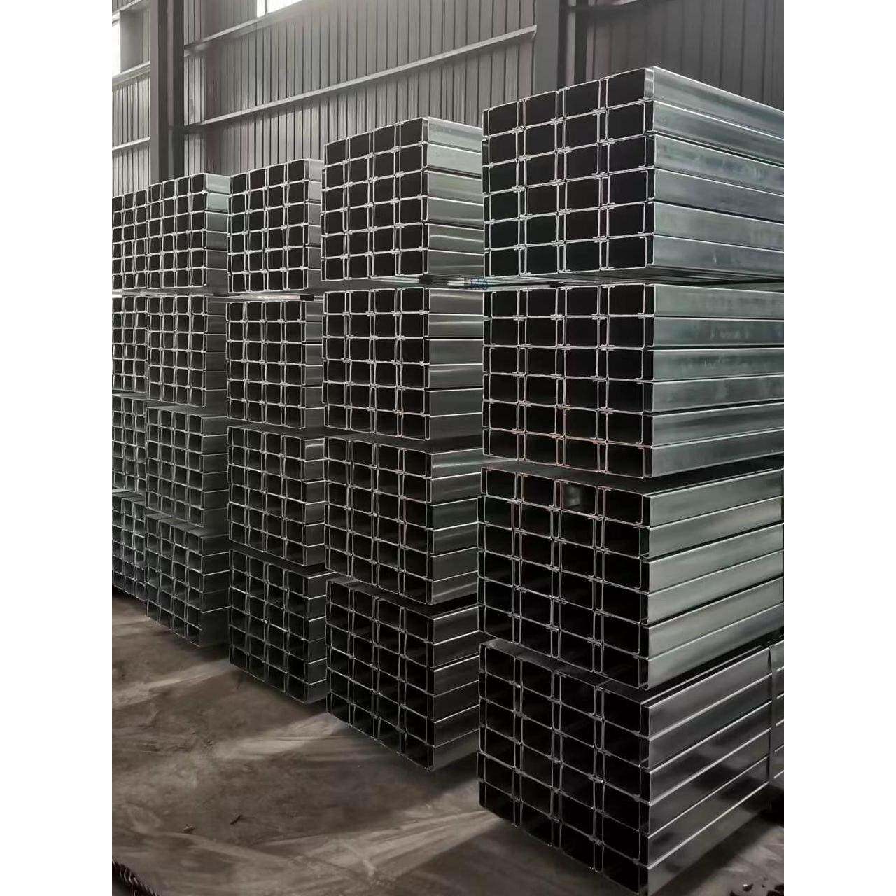 热镀锌C型钢 高锌层 C型钢 檩条 抗震支架 光伏支架 厂家直销定尺