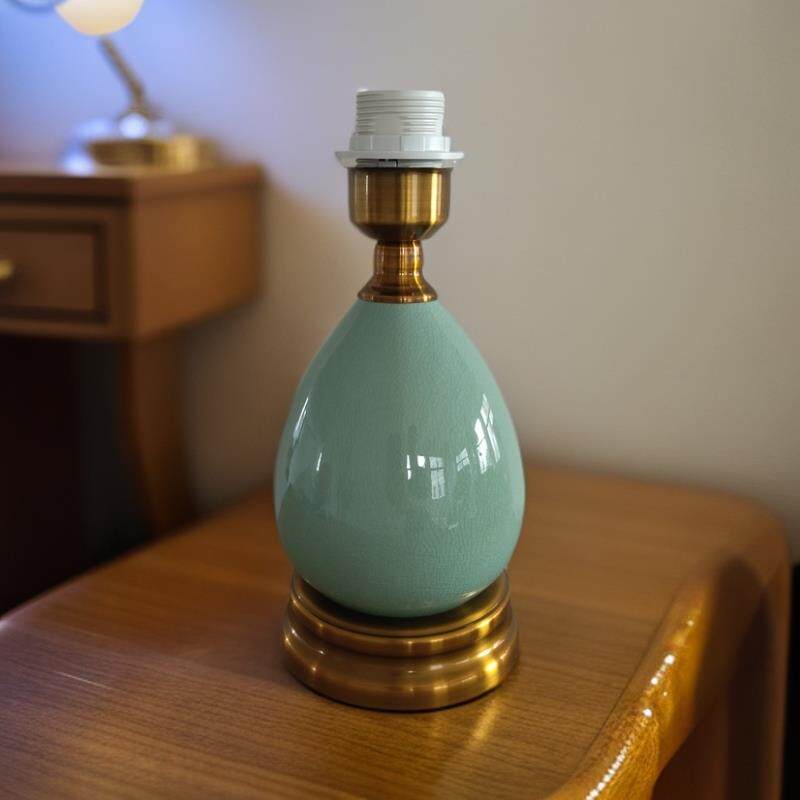 北欧台灯通用底座替换E27灯座DIY欧式卧室台灯复古装饰灯具配件