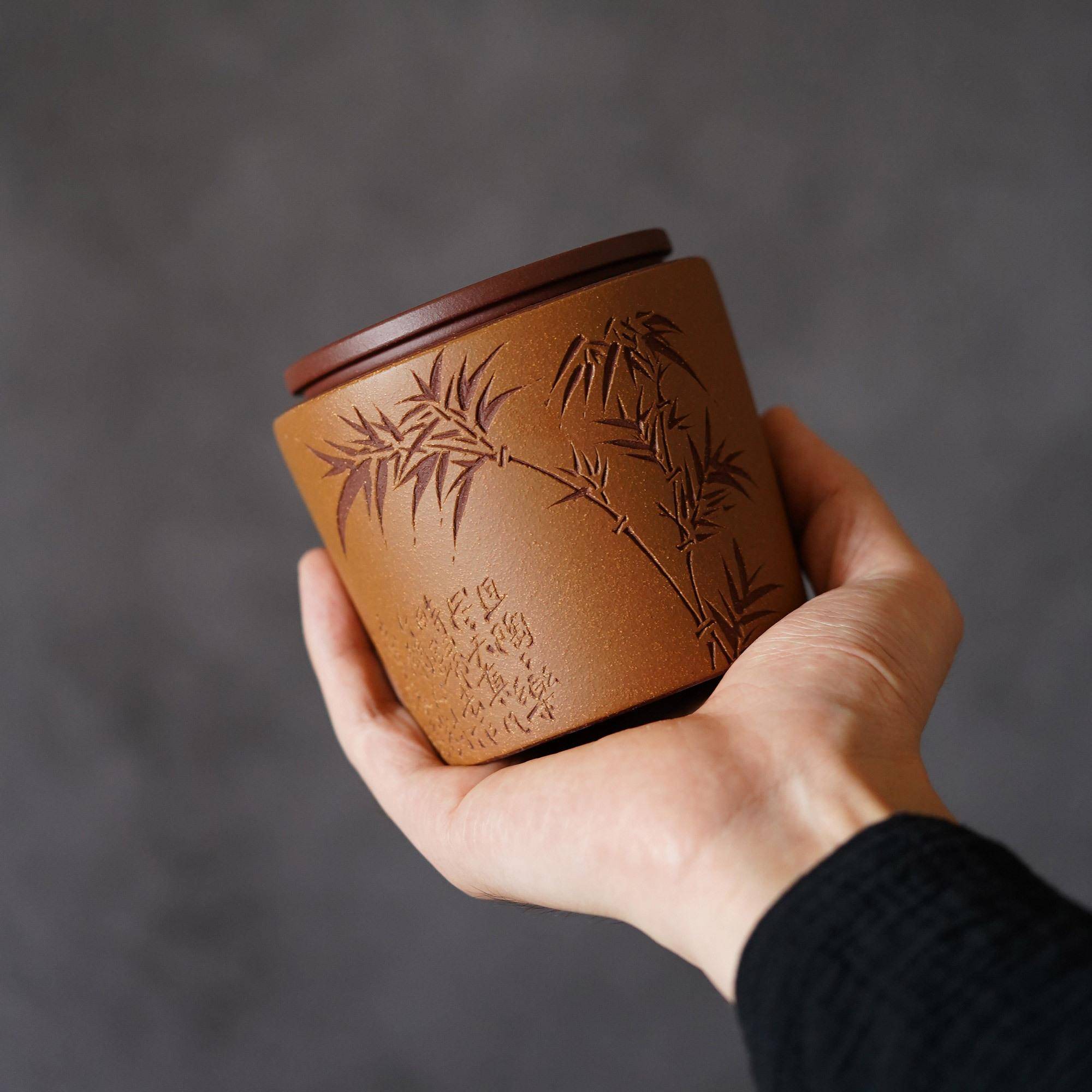 100g宜兴紫砂茶叶罐普洱茶缸小号醒茶罐储存罐家用密封罐子精致