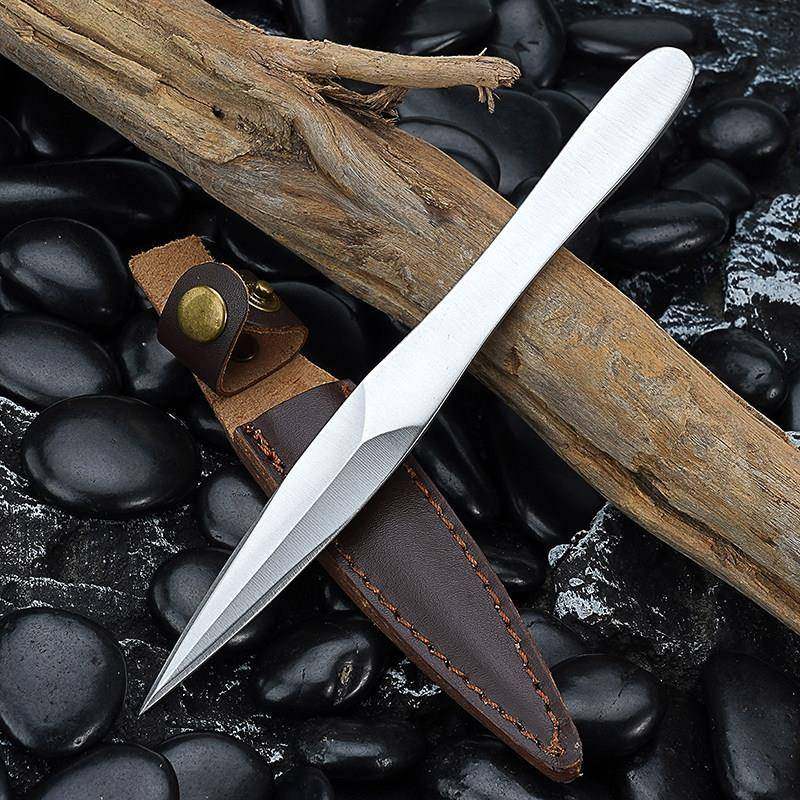 不锈钢茶刀茶具普洱专用功夫茶泡茶工具茶针开 茶茶道配件带皮套