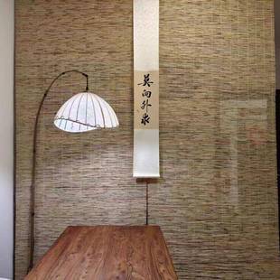 饰复古草帘子隔断卷帘窗帘日式 芦苇帘装 隔断门帘遮阳茶室遮光竹帘