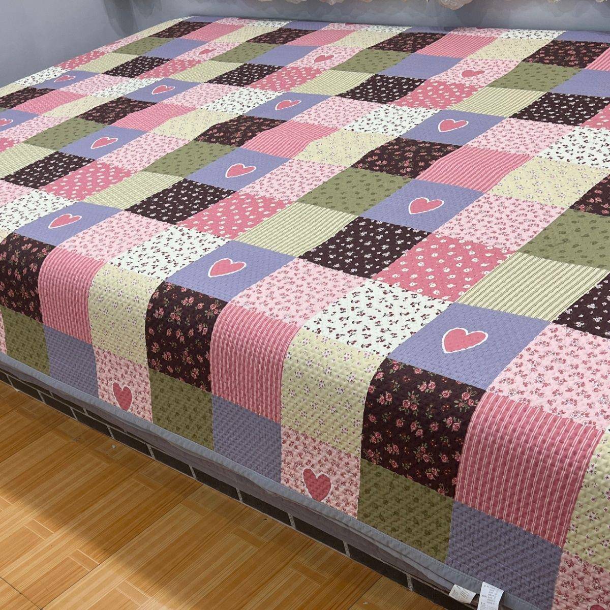 四季通用床盖双面两用防滑网红炕单盖毯农村大炕盖榻榻米夹棉床单