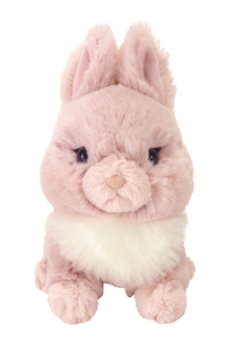 日本sunlemon进口仿真荷兰侏儒兔子玩偶毛绒玩具粉兔宝宝早教礼物