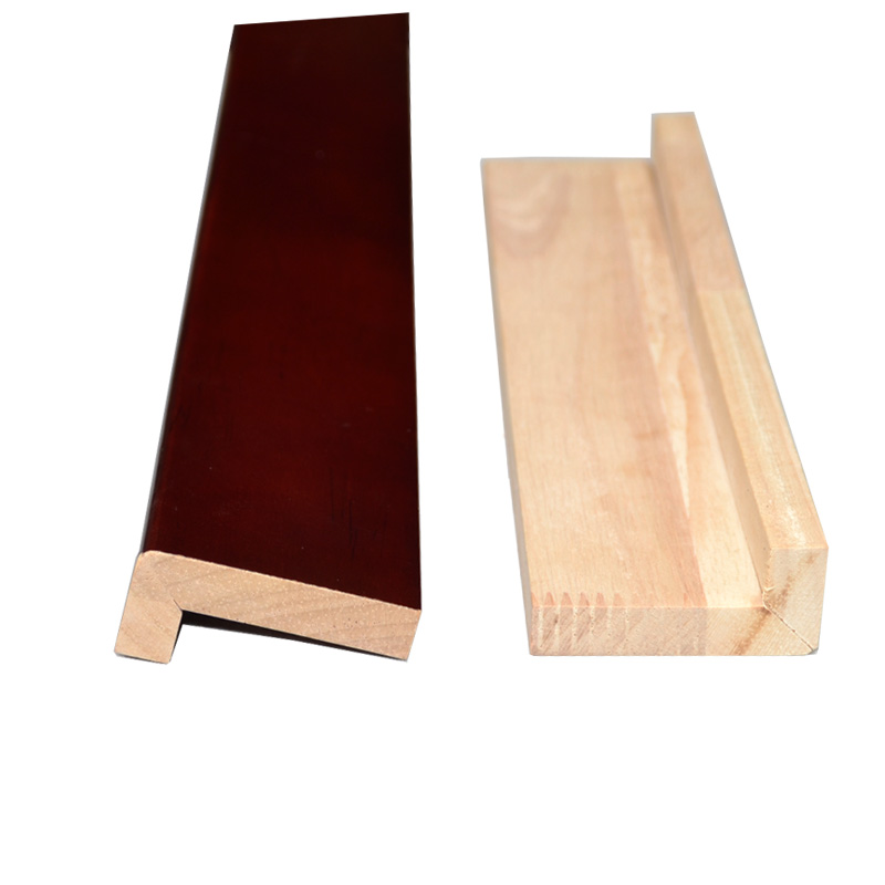 定制新中式实木烤漆线条7字L型电视背景墙装饰灯池吊X顶木线收边