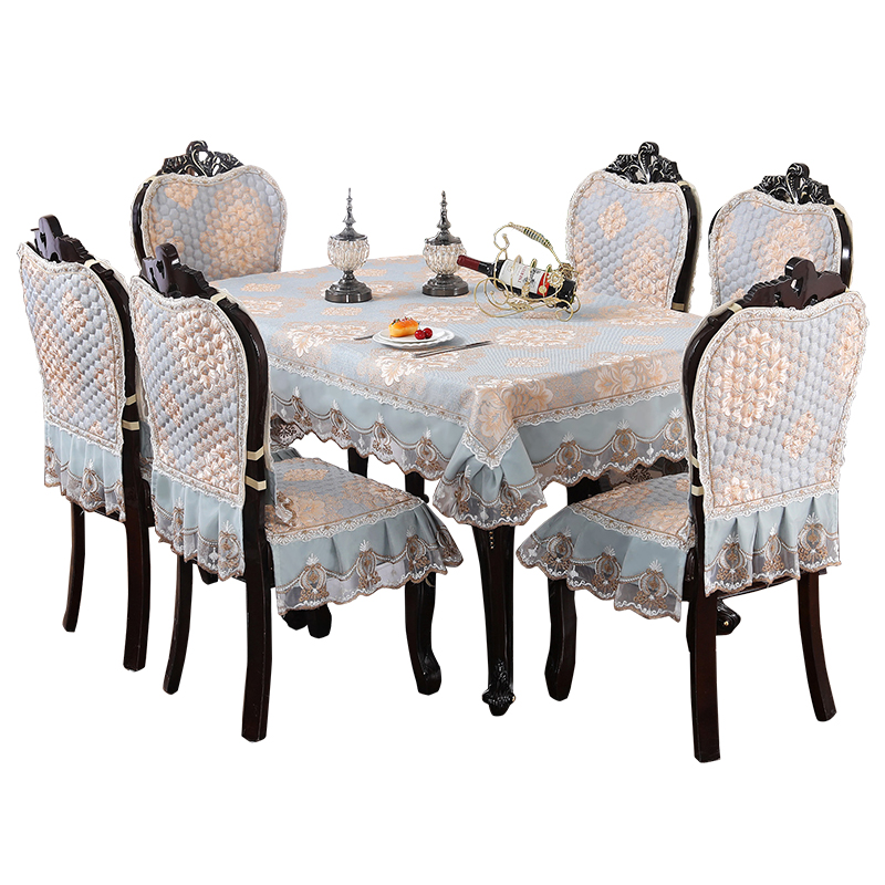 椅套椅垫长方形家用茶几布艺椅A子套装家用欧式餐椅垫椅套罩餐桌