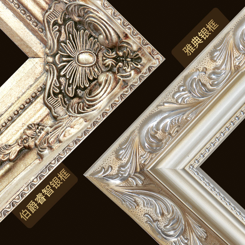 欧式装饰画手绘油画定制玄关竖版过道走廊M挂画客厅花卉繁花锦绣图片
