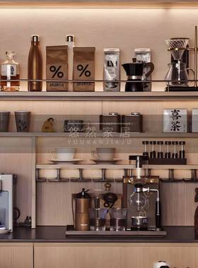 接待处咖啡摆件样板间水悠然家接待厅厨房售楼部主题吧台装饰品