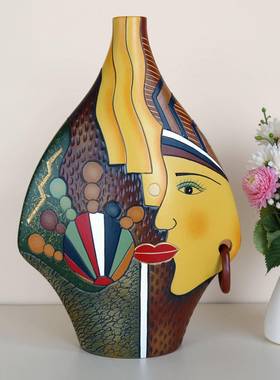 新中式家居博古架电视柜特色装饰工艺礼品摆饰客厅酒柜玄关摆件陶