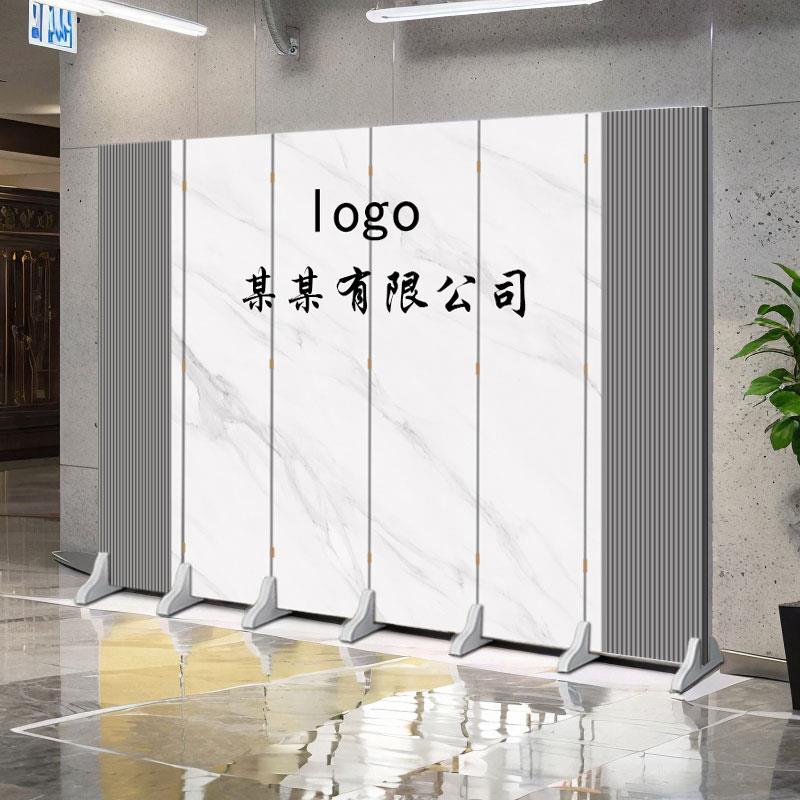 定制办公室屏风隔断背景墙客厅简约现代卧室折叠移动前台挡板公司