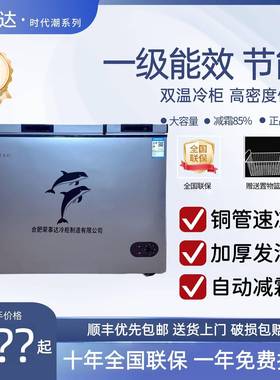 荣事达时代潮双温双门冰柜家用小型商用大容量冷藏冷冻无霜冷柜