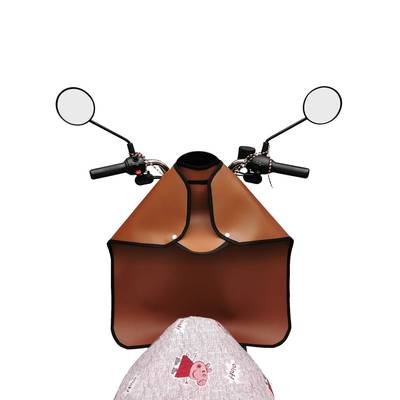 敞开式电动车挡风被夏季薄款电瓶车双面防水雨挡风板把套通用分体