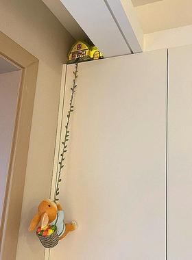 攀登小兔房间卧室装饰布置摆件氛围感玄关电视背景墙客厅入户门