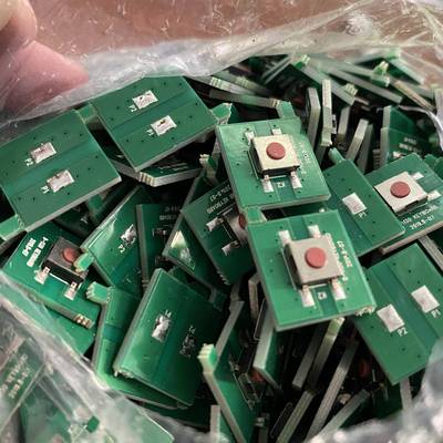 拍一发10个 超薄单按键开关板 新的 diy用途