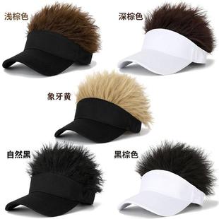 假发帽男士假发帽子一体男男生连帽头发短发新款2022网红冬天时尚