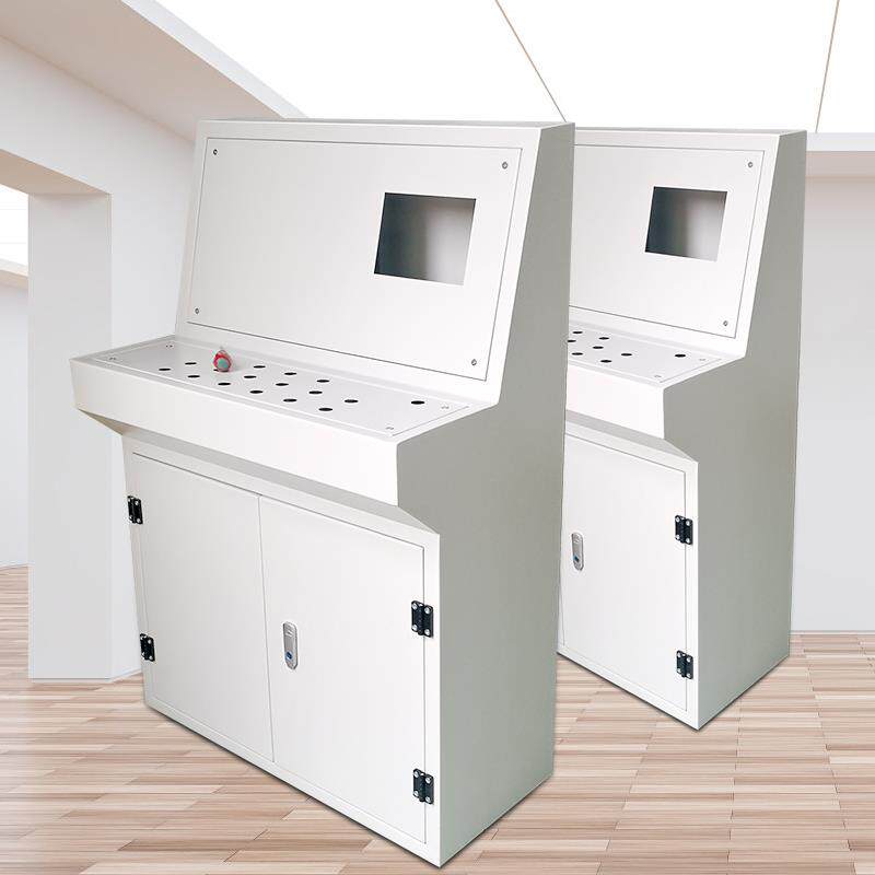 电气开 关操控台琴式控制柜斜面配电箱车间工厂数控监控操作台定