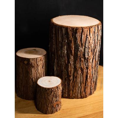 仿真木桩树桩假仿木桩圆木墩商场服装店橱窗造景装饰道具木头桩子