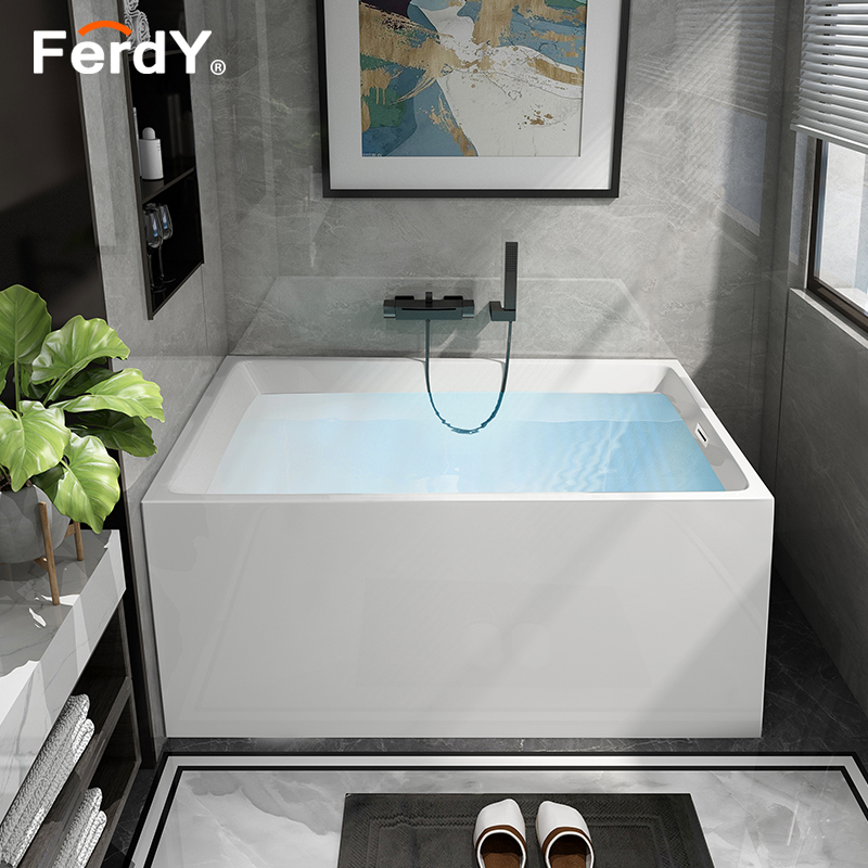 范尔德方形独立式亚克力浴缸