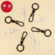 T钥匙扣D1pq801 弹簧双圈钥匙扣环圈扣圈多功能锁匙圈挂包件扣