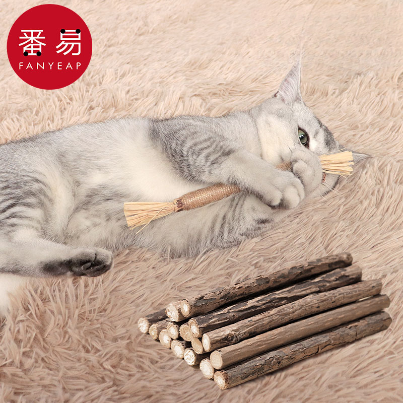 木天蓼/棒A1P243-猫咪磨牙成幼猫洁齿自嗨解闷玩具宠物薄荷玲珑
