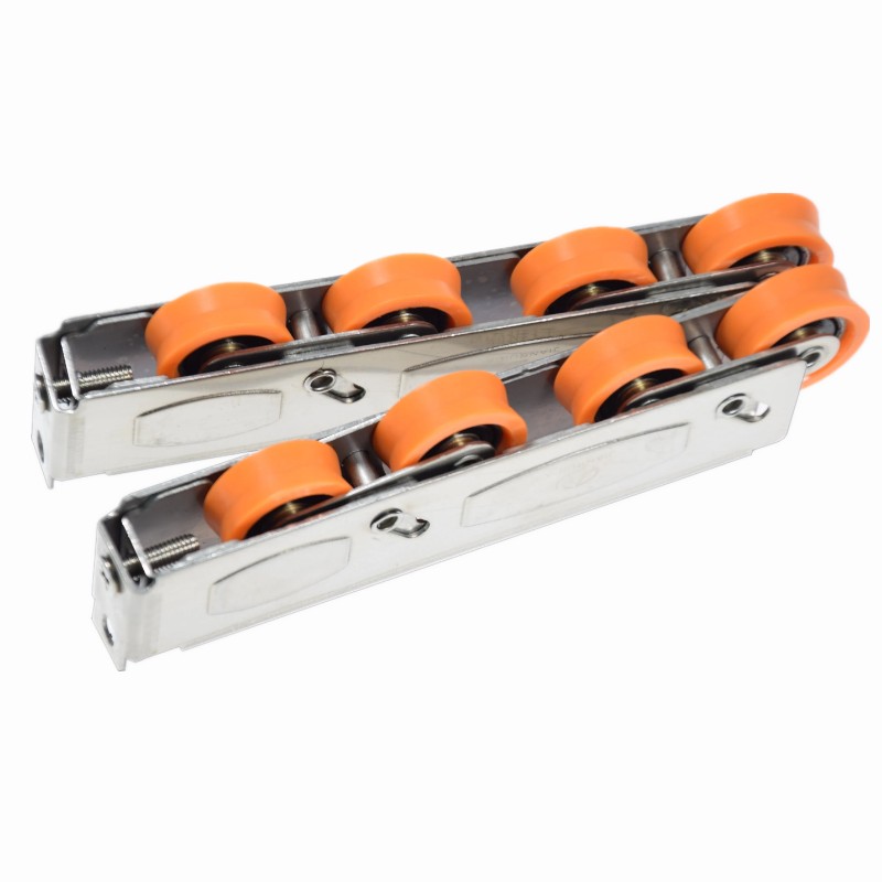 三角坑2008型重门轮子推拉门滑道滚轮H移门滑轮配件888型门下轨轮