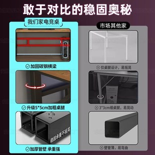 办公桌长条桌子简易书G桌学生家用卧室电竞桌工作 实木电脑桌台式