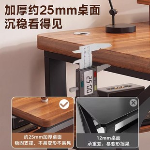 长条办公桌学习书桌学生家用卧室简易电Z竞桌工作 实木电脑桌台式