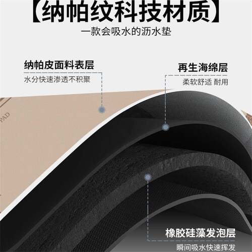 滚筒洗衣机盖布盖垫硅藻泥吸水软垫微波炉冰箱顶万能盖巾防尘吸水