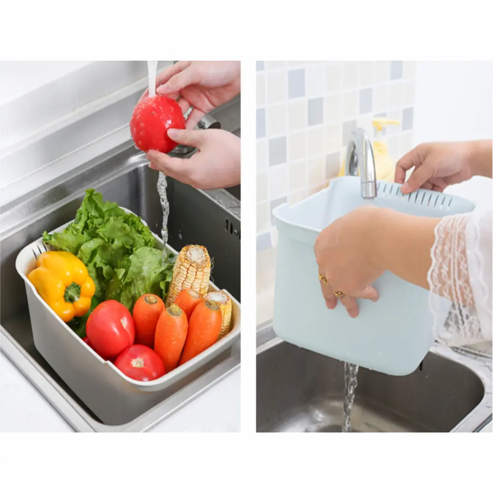 洛哈思厨房沥水篮家用水果菜篮子滤水篮水槽滤水盆