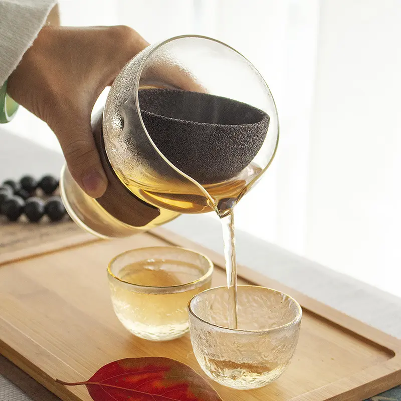 摇摇泡旅行茶具自动茶具懒人自动泡茶器耐热玻璃自带过滤陶瓷套装