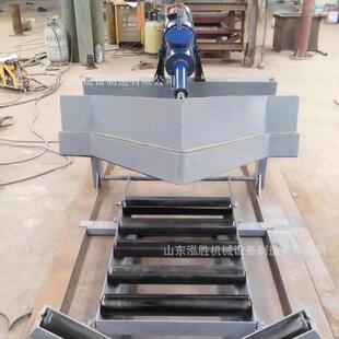 单双侧犁式卸料器生产图片皮带输送机配件电液动推杆分煤分料器