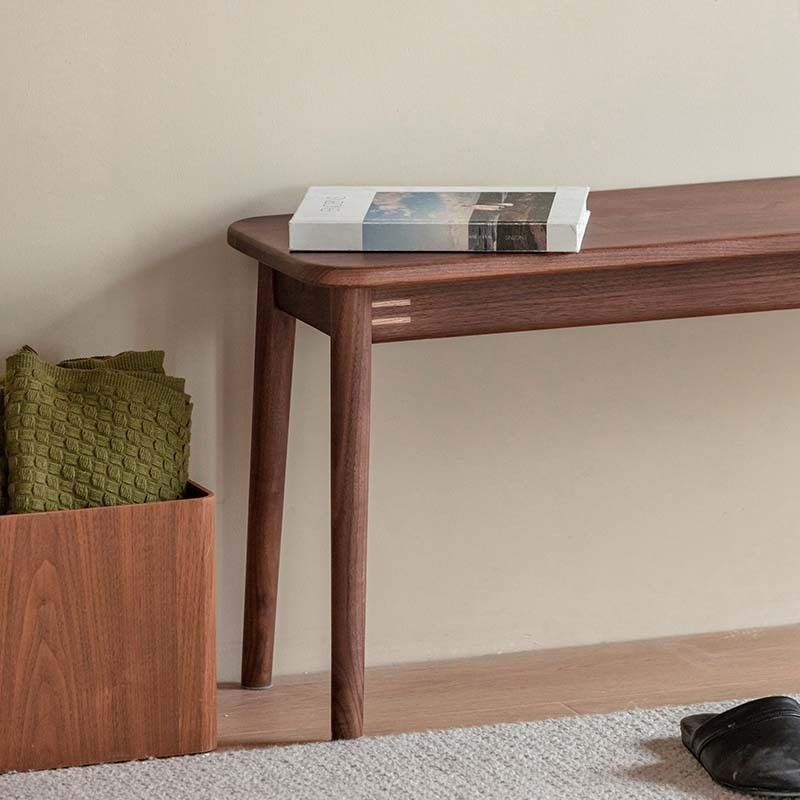 出乎生活闲来长凳黑胡桃木实木板凳家用餐厅餐椅卧室床尾换鞋凳,住宅家具,床尾凳/长凳,淘宝优惠券,粉丝福利购,淘宝优惠卷