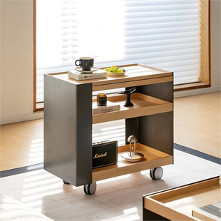 出乎生活艾里小推车北欧沙发边柜可移动边几设计师款撞色收纳柜