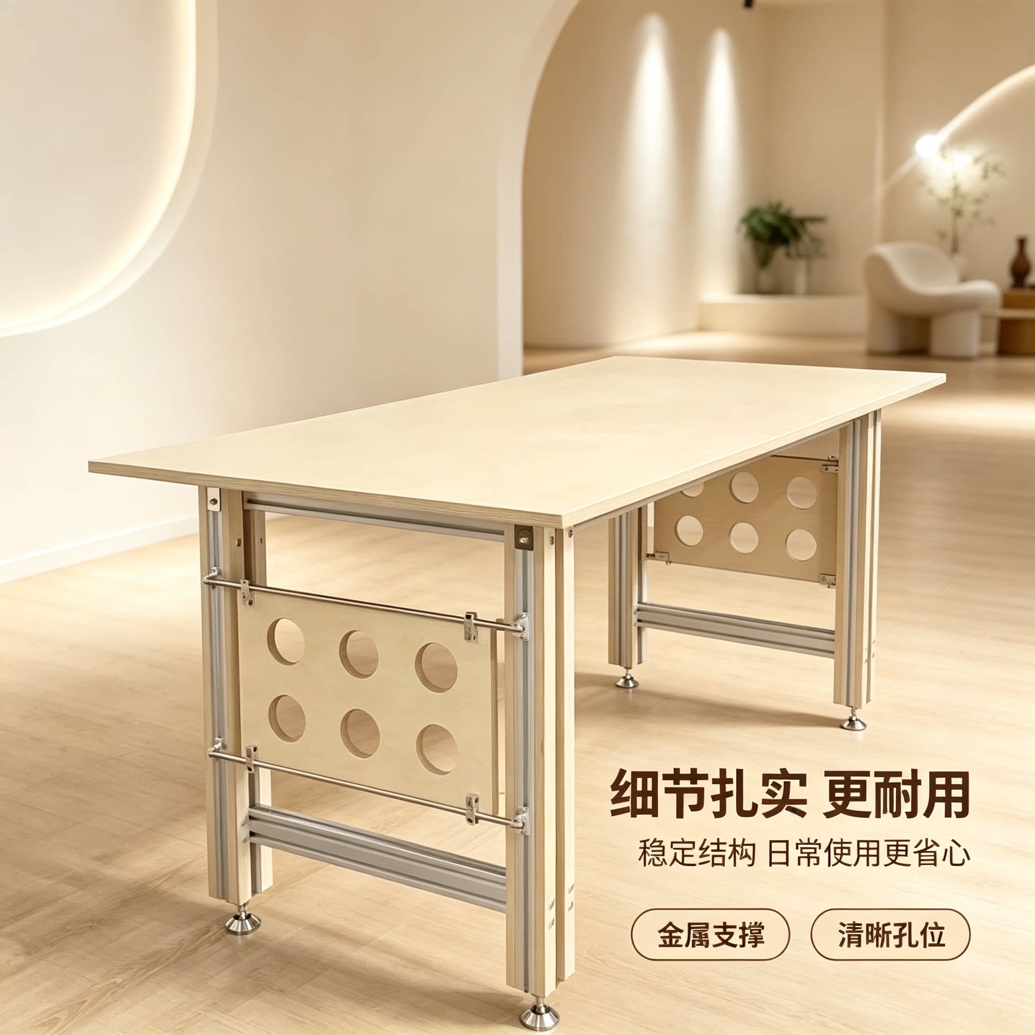铝合金型材办公桌桌腿支架可定制